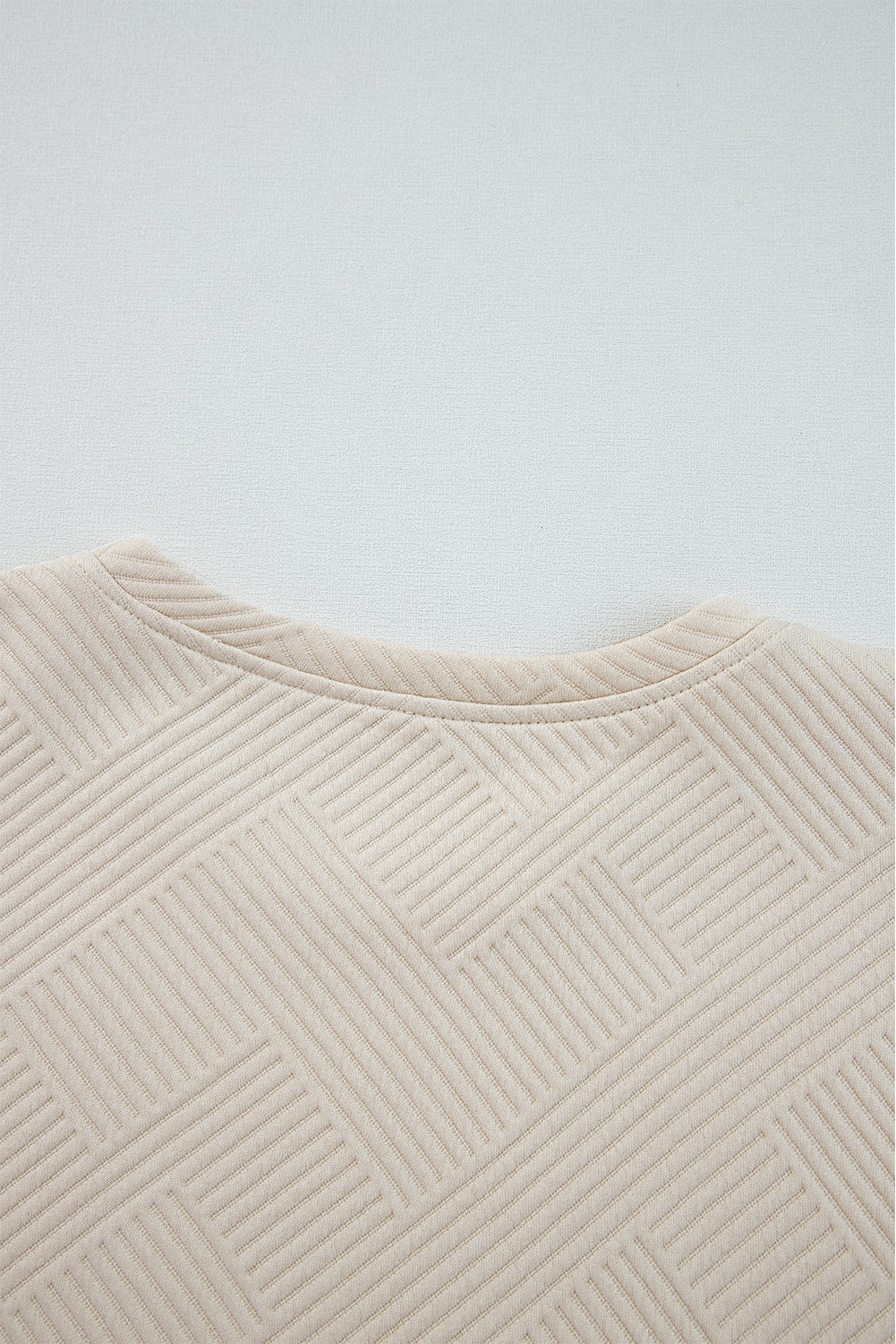 Textured Long Sleeve Shift Dress - Dresses/Mini Dresses