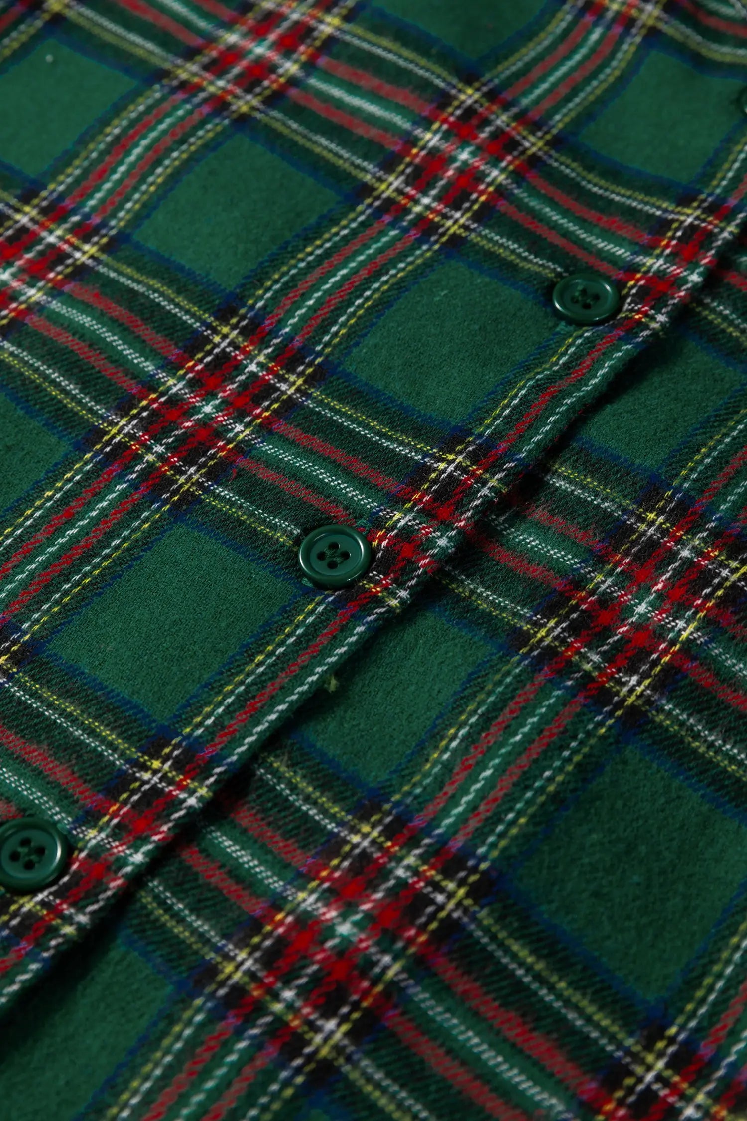 Plaid Contrast Christmas Holiday Long Sleeve Shirt and Shorts Pyjamas - Loungewear & Sleepwear/Sleepwear