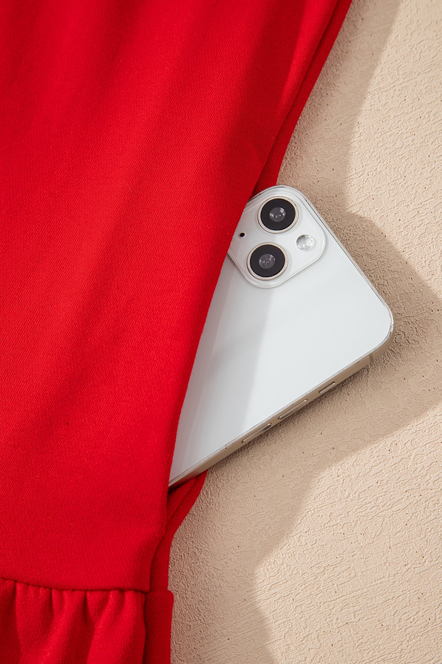 Contrast Striped Collar Patchwork Puff Sleeve Ruffle Hem Mini Dress - eAura