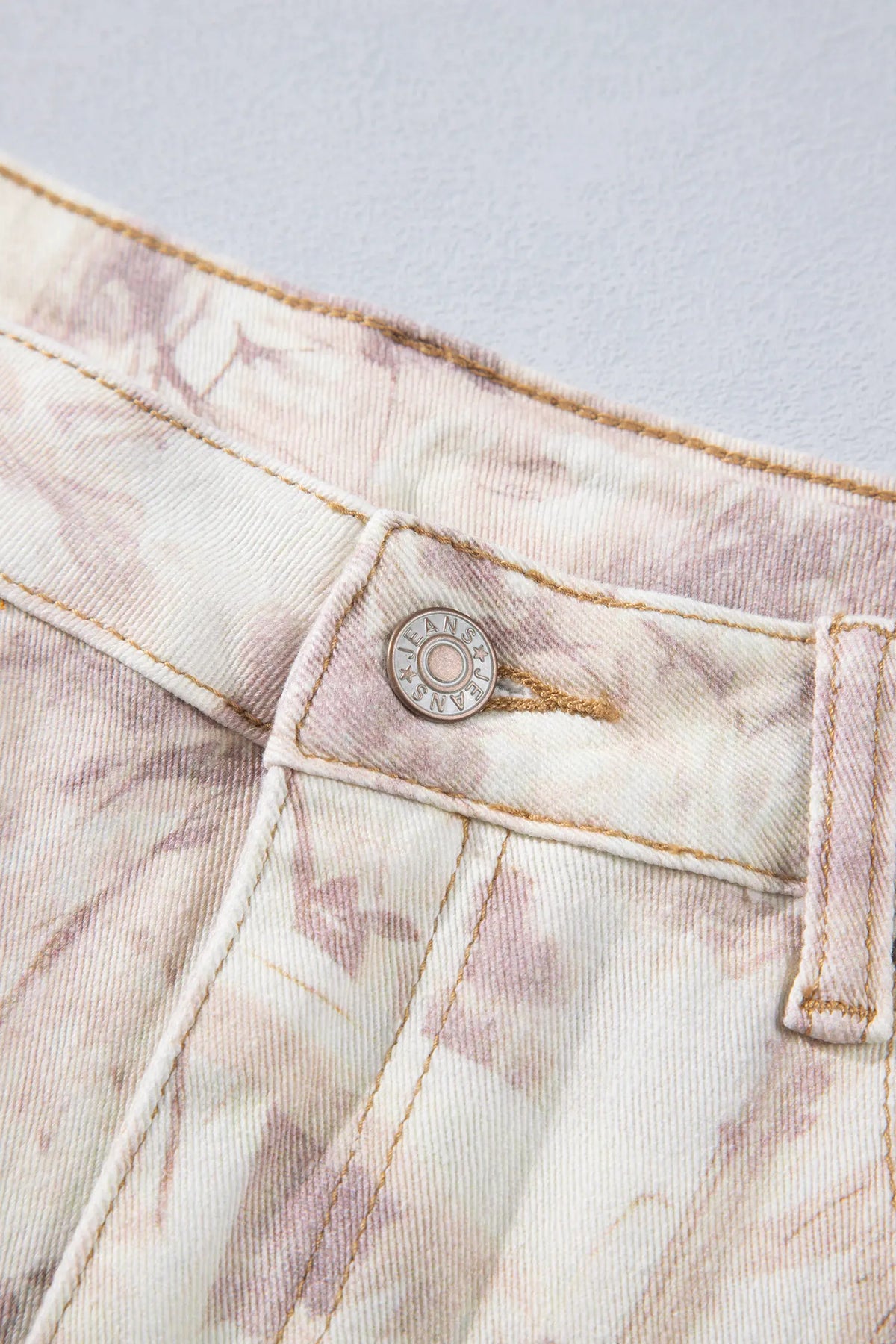 Woodland Camo Tummy Control Denim Wide Leg Jeans – Khaki