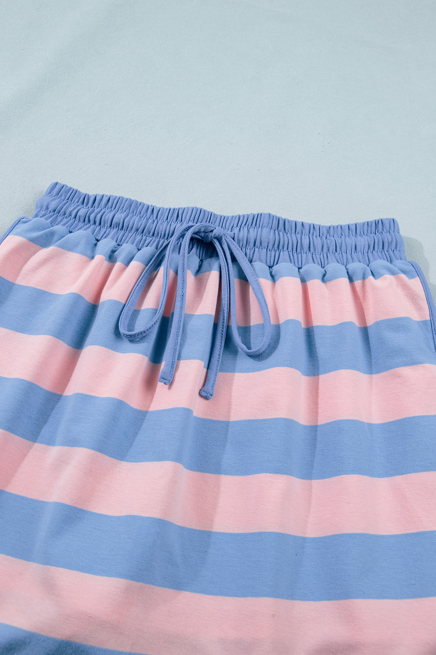 Dolman Tee Drawstring Skort Athletic 2pcs Set – Yellow Stripe