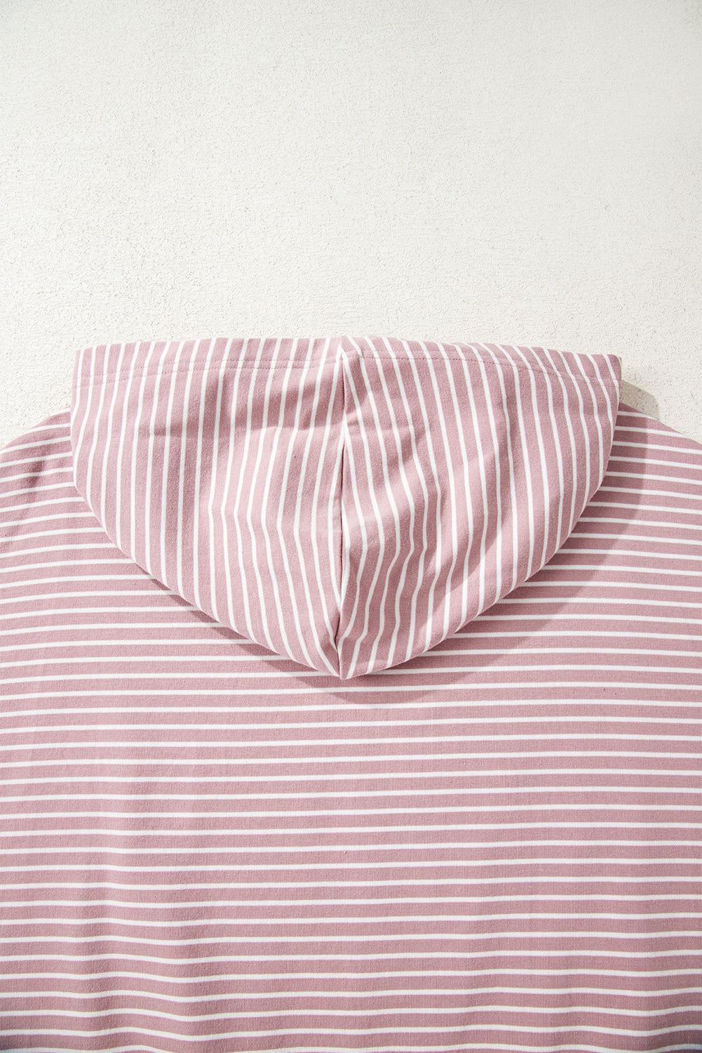 Stripe Thumbhole Side Slits Drop Shoulder Loose Fit Hoodie Dear-Lover Dropshipping