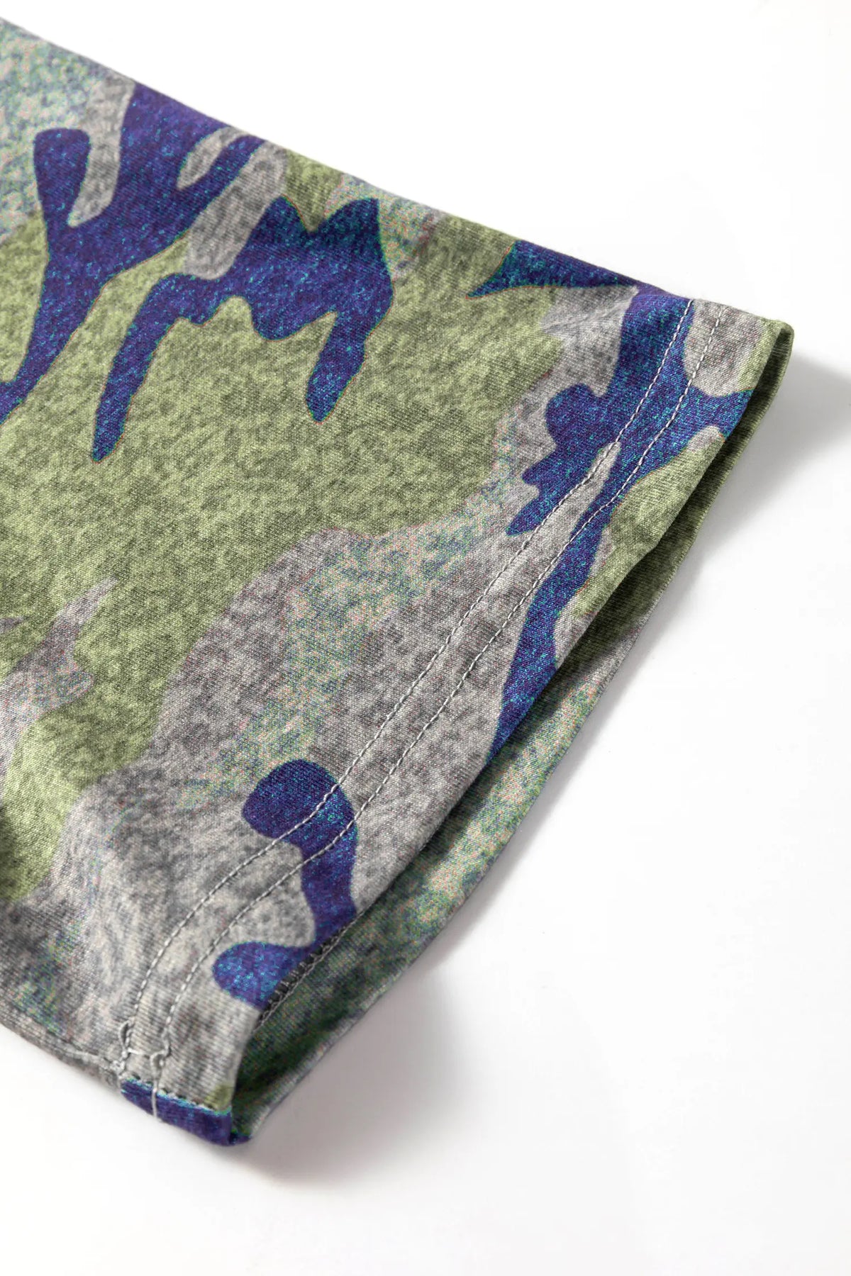 Stylish Camouflage Print America Patriotic Tee – Multicolour