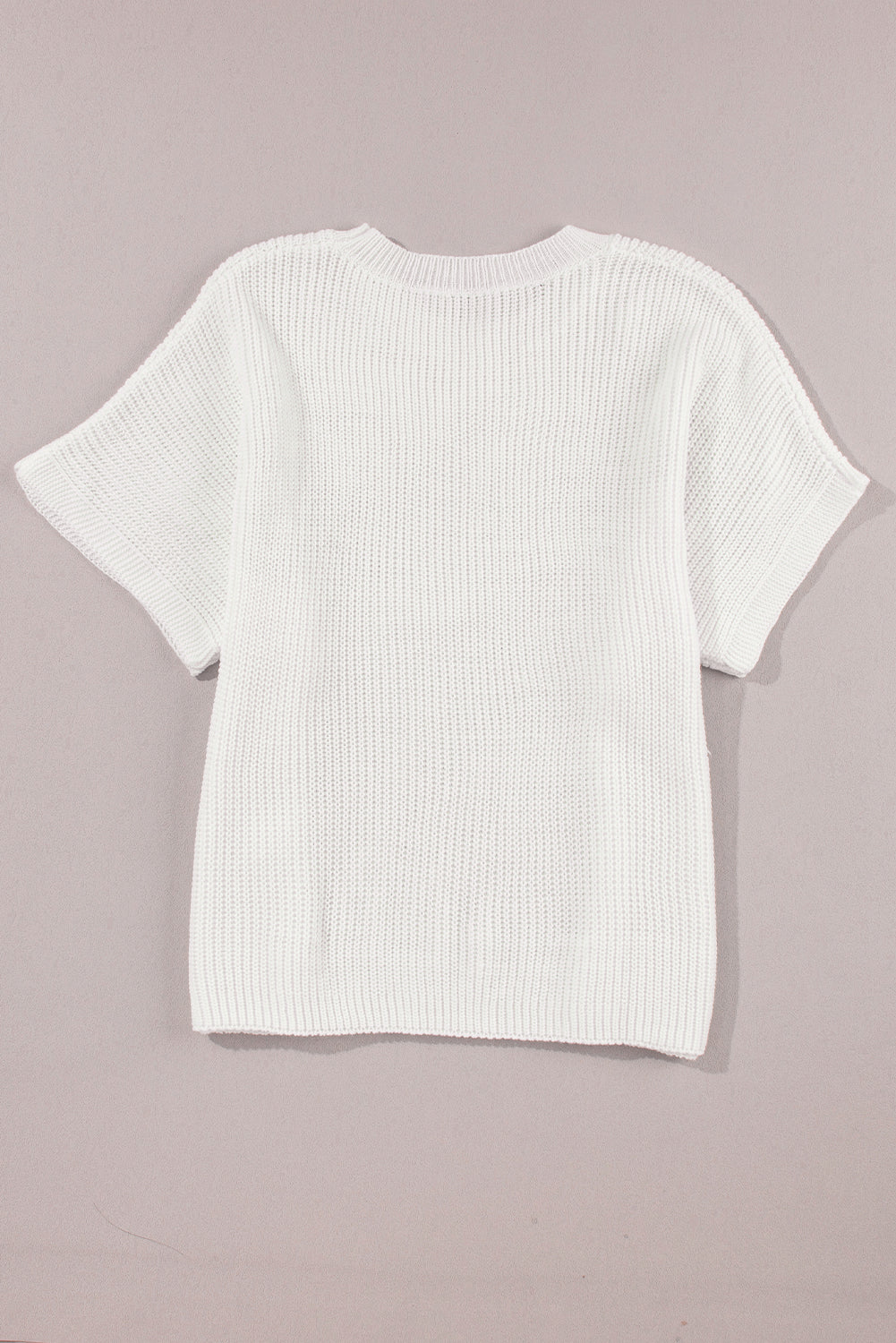 White Flower Embroidery Sweater Top eAura