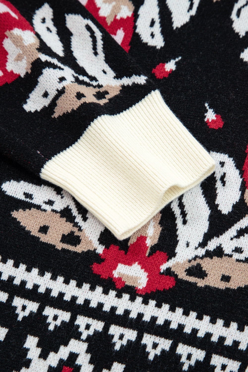 Floral Print Buttoned Front V-Neck Knit Cardigan - eAura