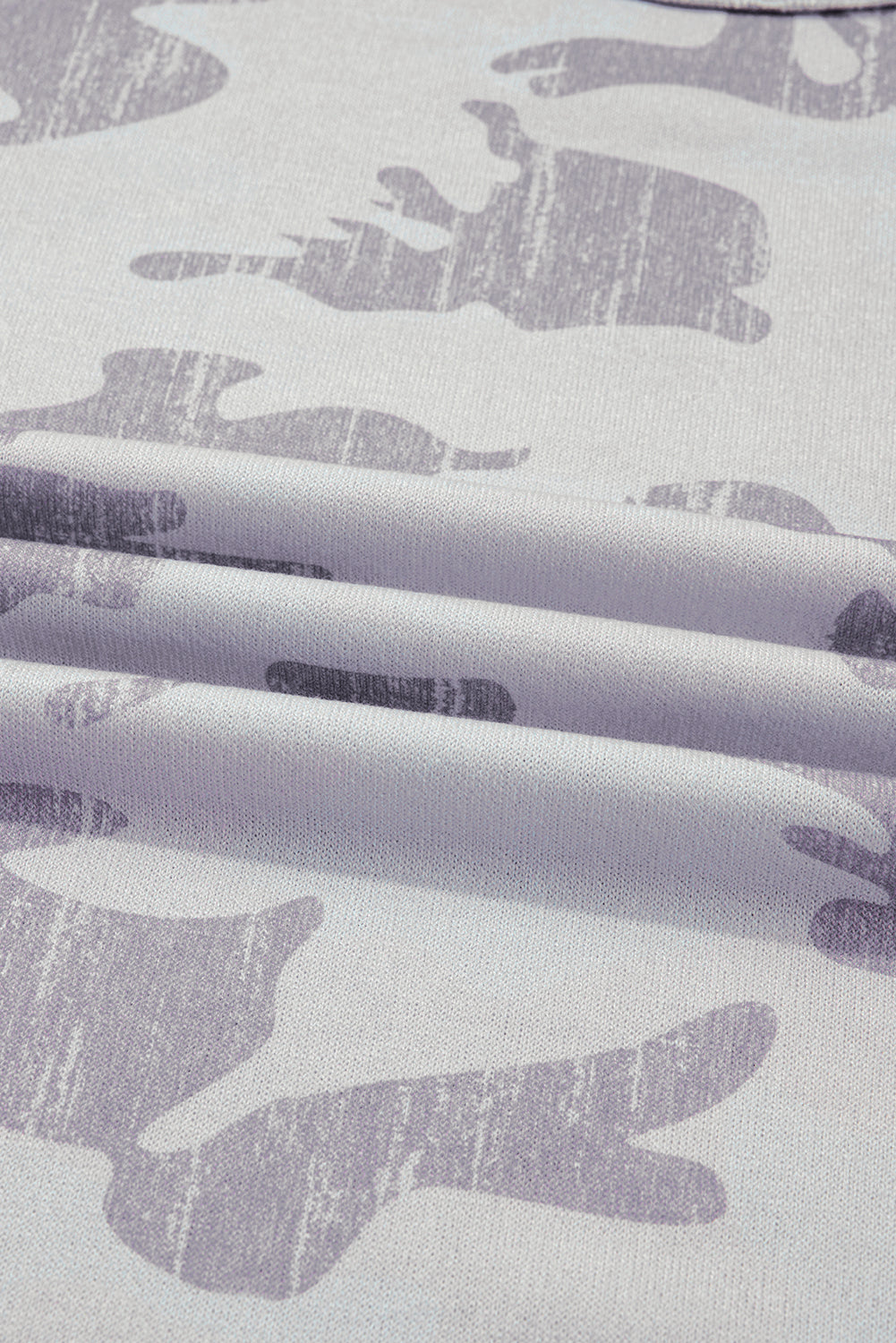 Multicolour Camouflage Print Plus Size Sweatshirt eAura