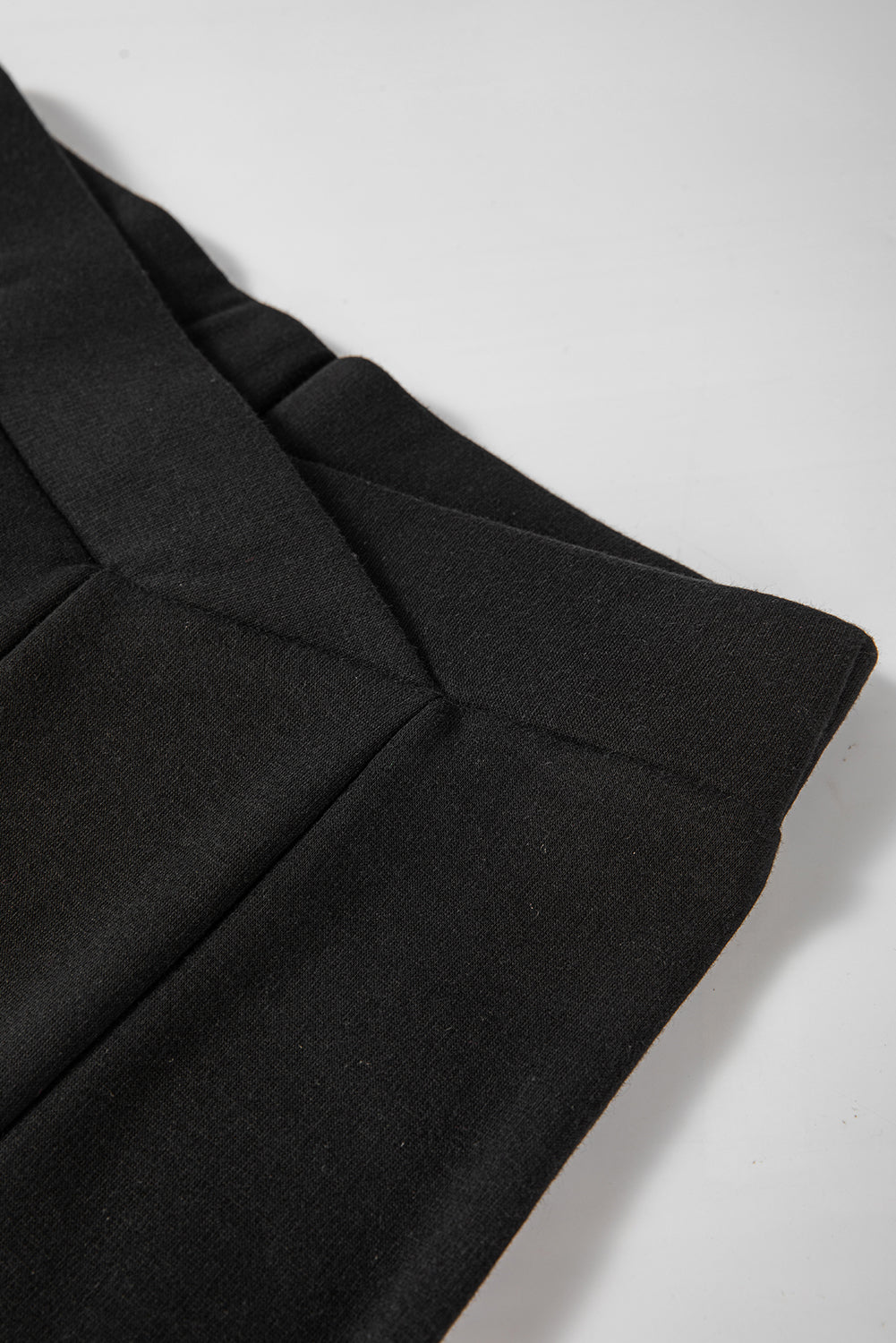 Black Crossed Waist Seamed Leg Thermal Leggings Beagle Boutique Fashion Outlet