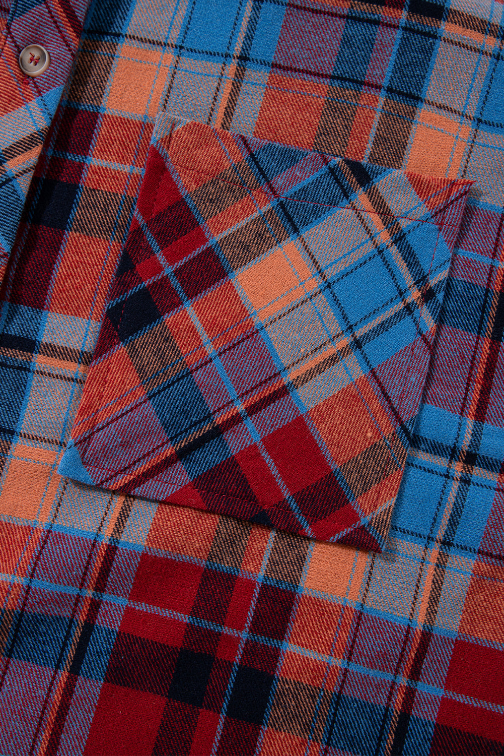 Red Plaid Print Loose Vintage Shirt eAura