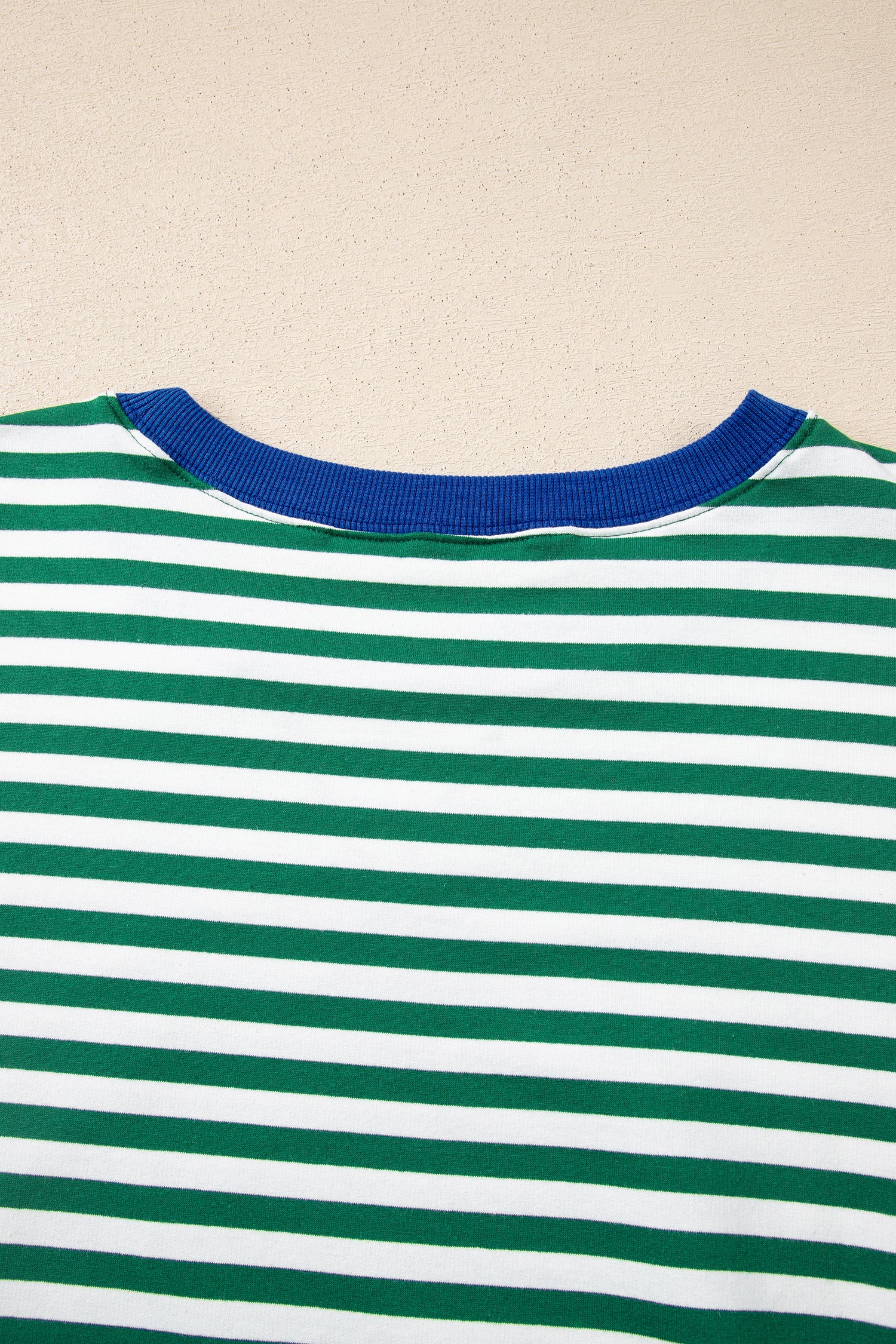 Stripe Boxy Tee Drawstring Elastic Waist Plus Size Short Co-ord Set