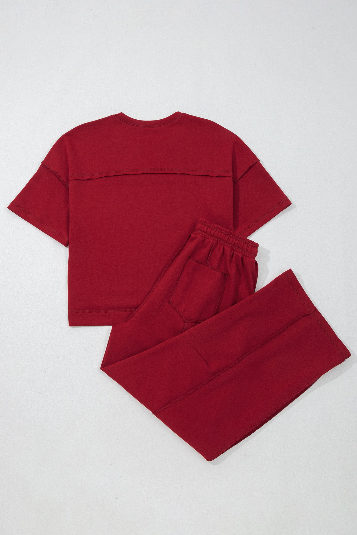 Drop Shoulder Boxy Tee and Barrel Pants Set