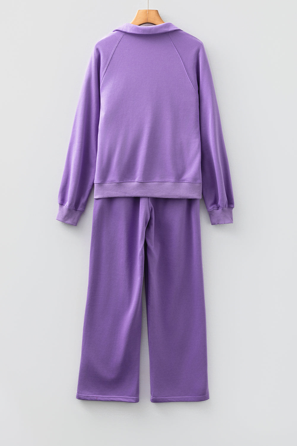 Collared Pullover and Central Seam Trousers Co-ord Set - eAura