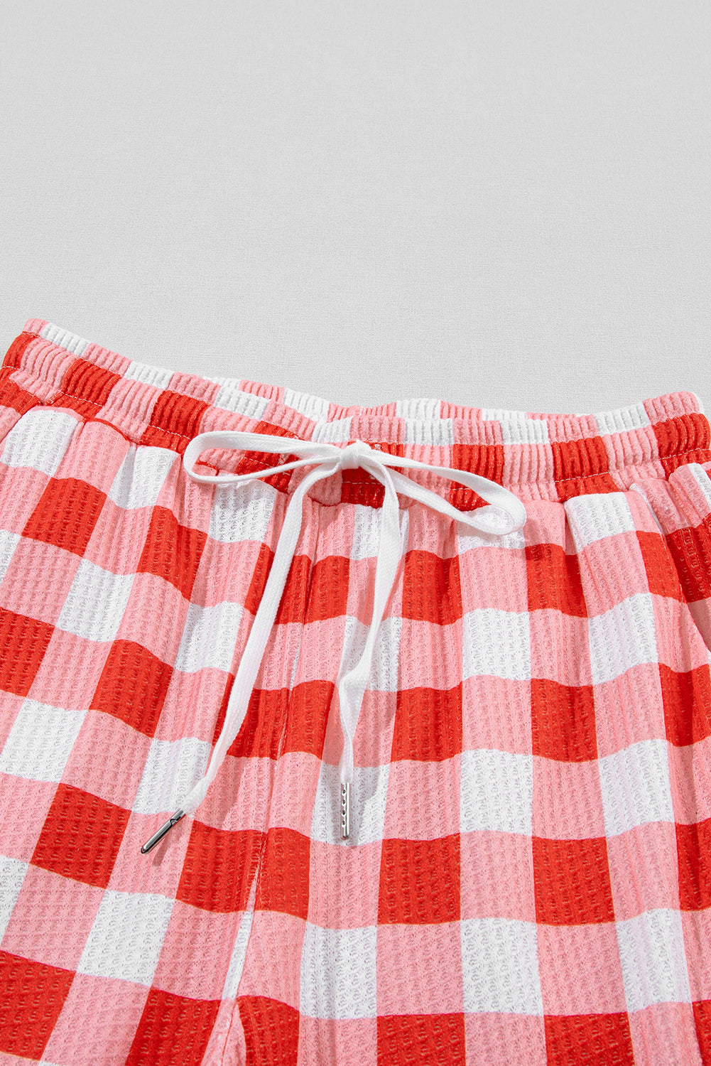 Christmas Claus Graphic Top Plaid Pants Pyjama Set - eAura