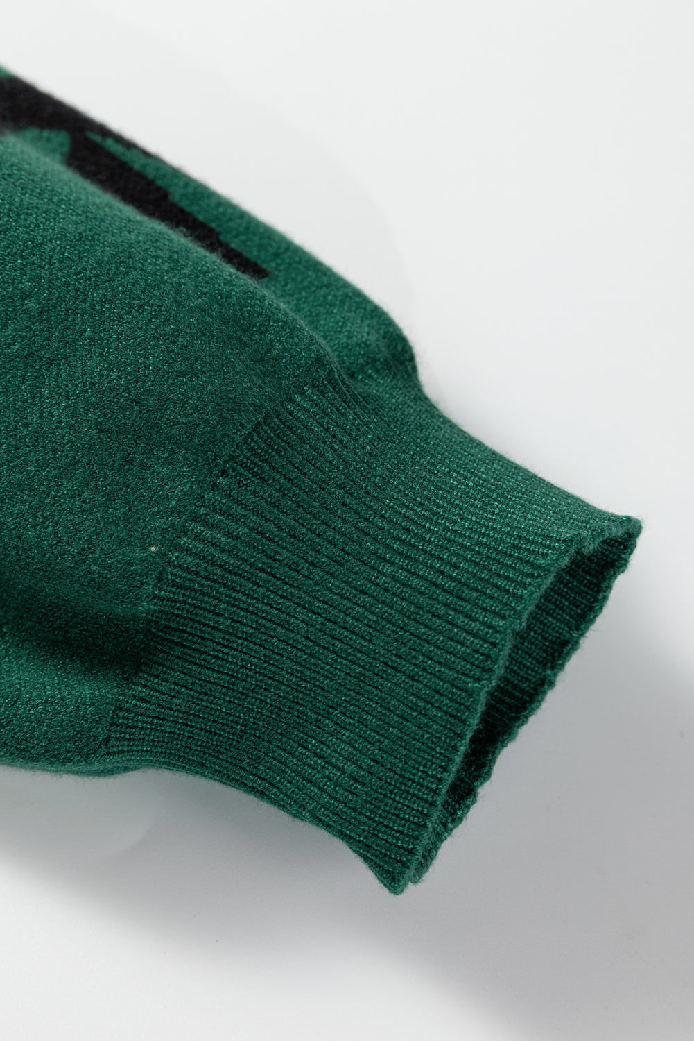 Pearl Embellished Bow Pattern Loose Sweater - eAura