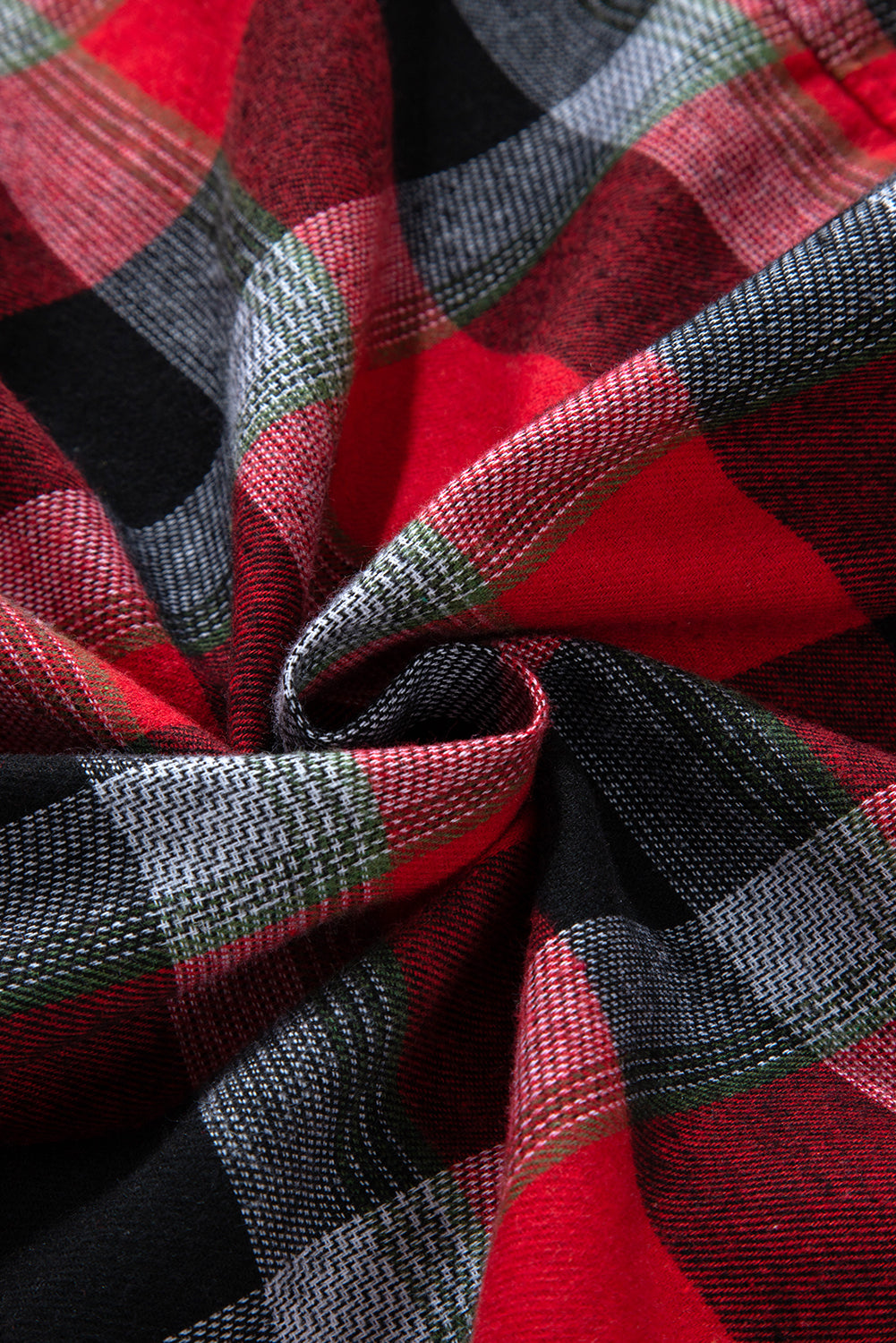 Red Christmas Checkered Pattern Loose Shirt and Pants Pyjama Set - eAura
