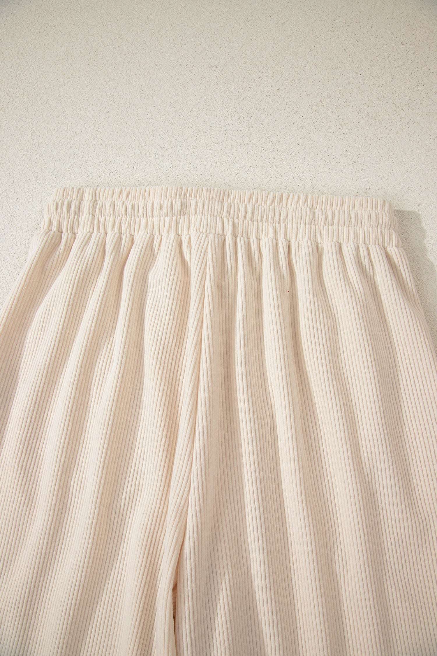 Drawstring Elastic Waist Casual Soft Corduroy Pants - eAura