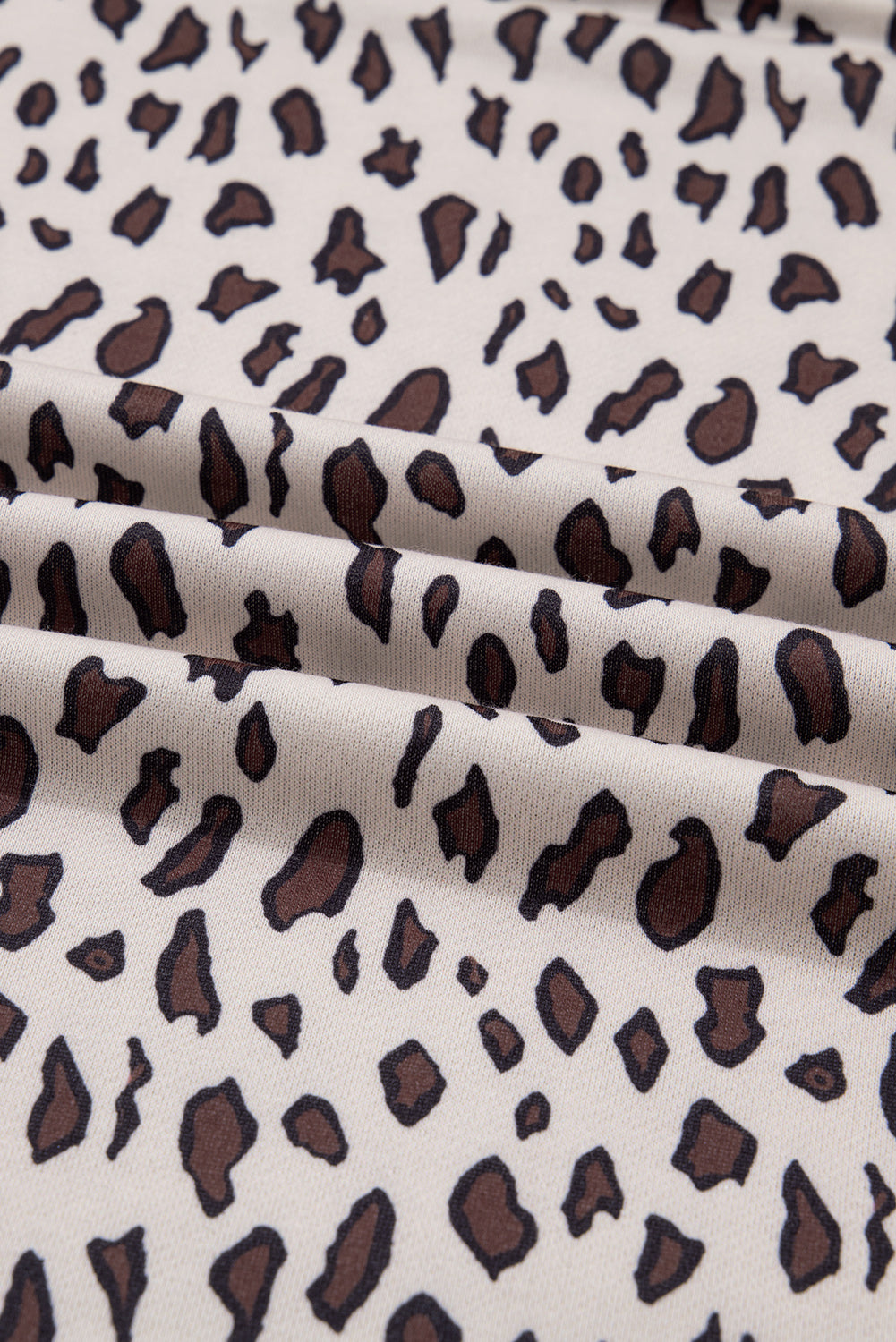 Leopard Print Zip up Collar Patchwork Shift Mini Dress - eAura