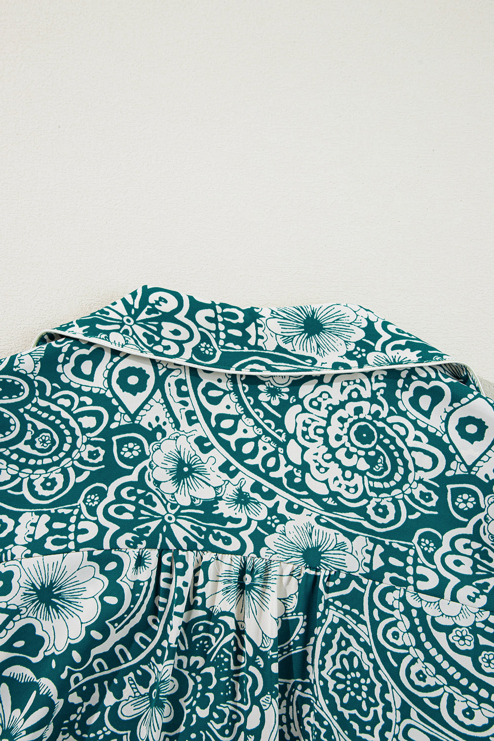 Green Floral Flounce Sleeve Split Neck Plus Size Dress Beagle Boutique Fashion Outlet