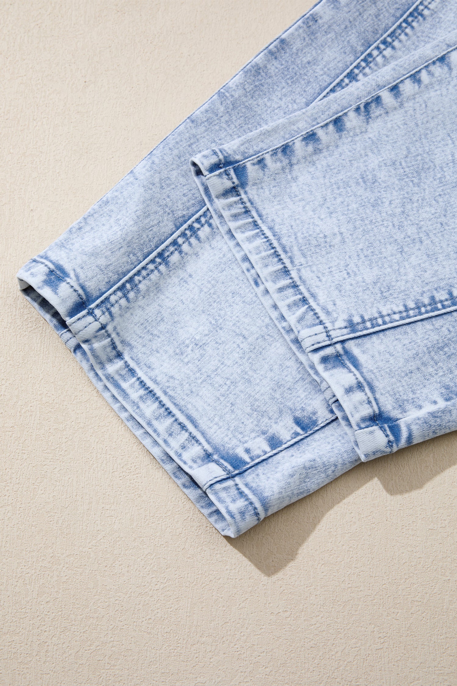 Beau Light Washed Pull On Barrel Jeans – Blue