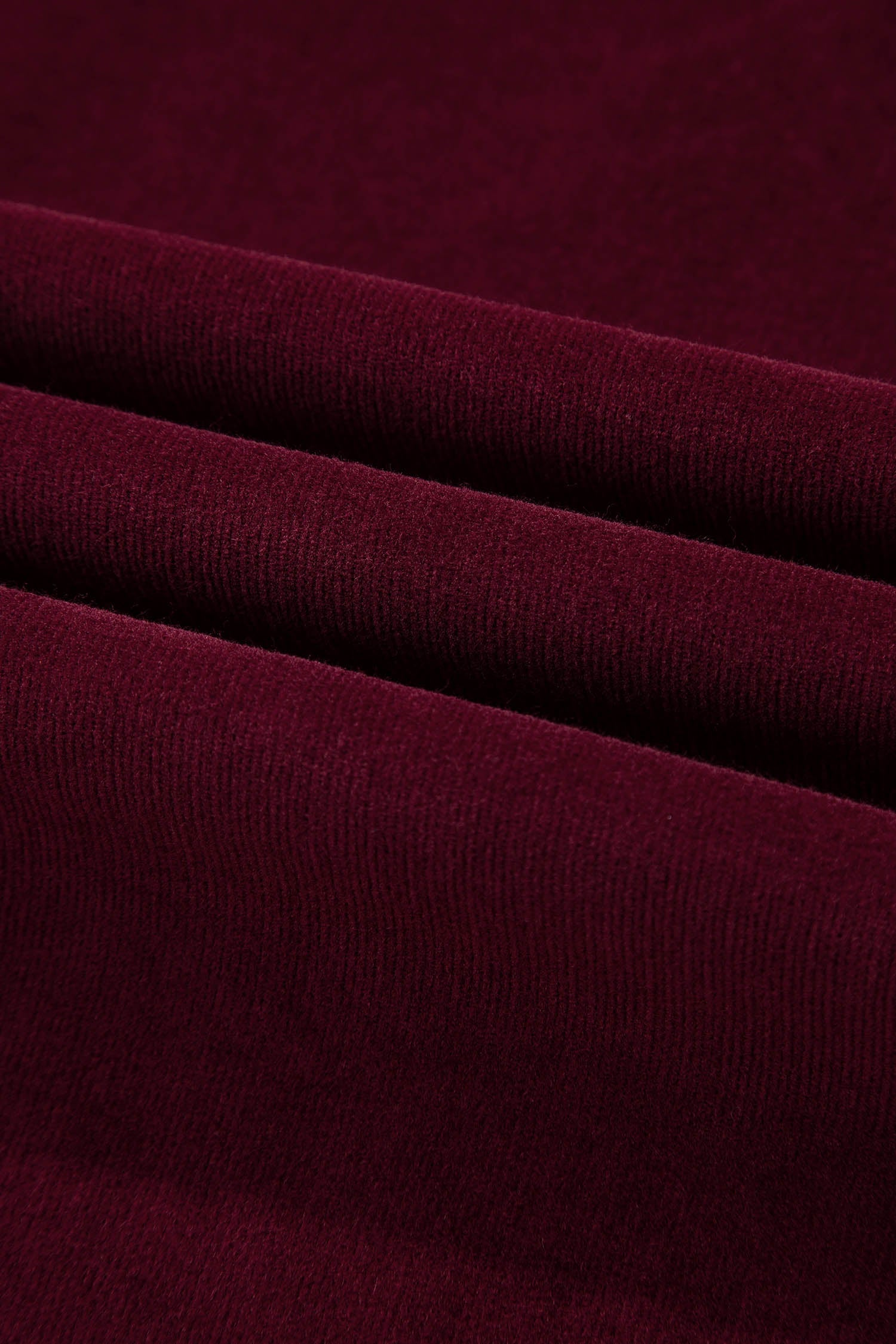 Soft Corduroy High Waist Wide Leg Trousers - Bottoms/Pants & Culotte