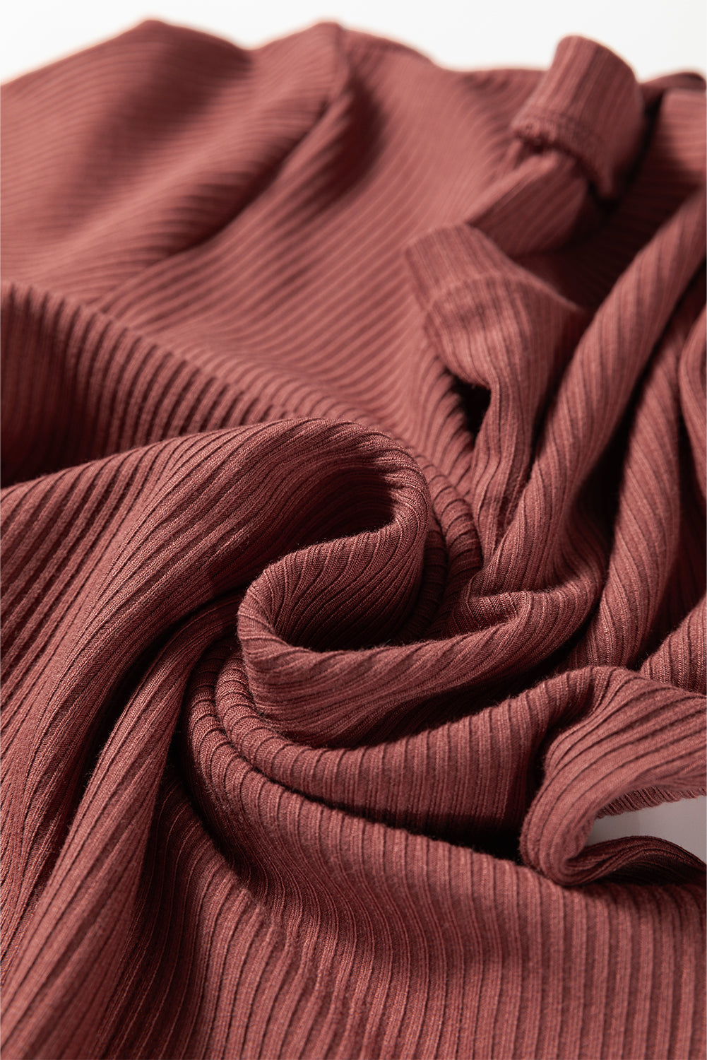 Ribbed Long Sleeve Crew Neck Bodysuit - eAura