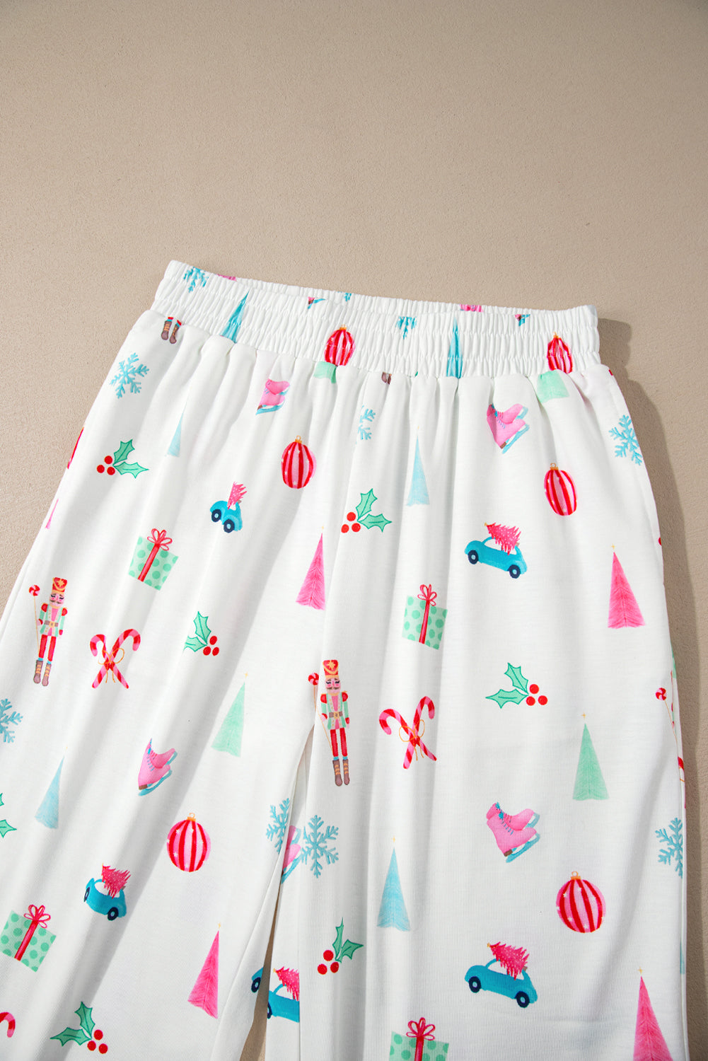 White Christmas Print Shirt and Pants Pyjamas - eAura