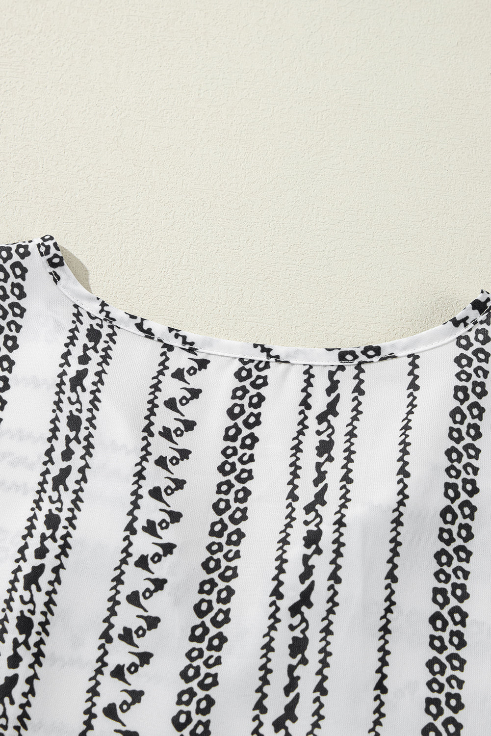 Black Stripe V Neck Bell Sleeve High Waist Mini Dress eAura