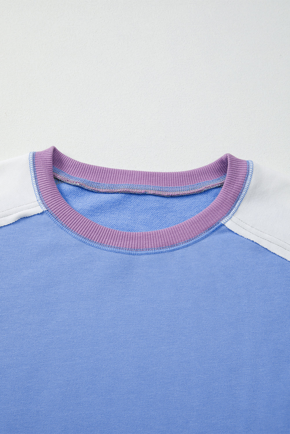 Exposed Seam Trim Pullover Sweatshirt - eAura