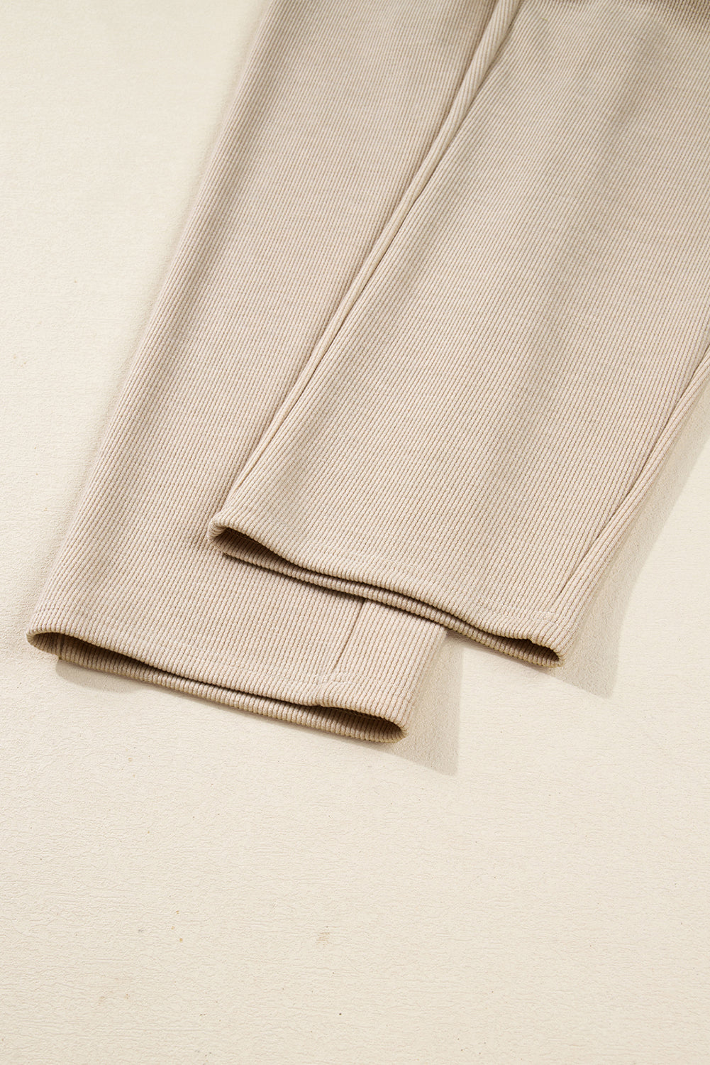 Pullover Hoodie and High Waist Bottoms Soft Cord Co-ord Set - eAura