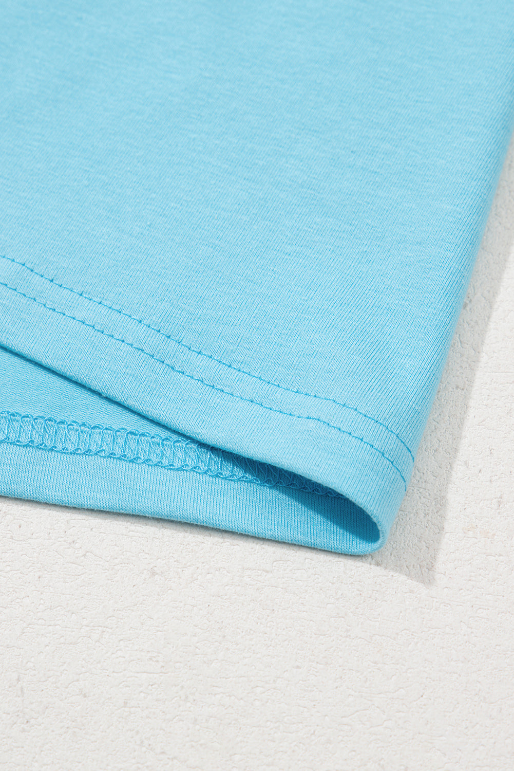 Light Blue MAMA Letter Graphic Neon T Shirt - eAura