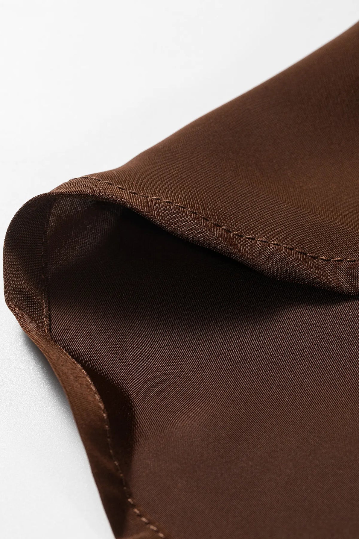 Coffee Multi Button Decoration Tab Long Sleeve Casual Shirt – Brown