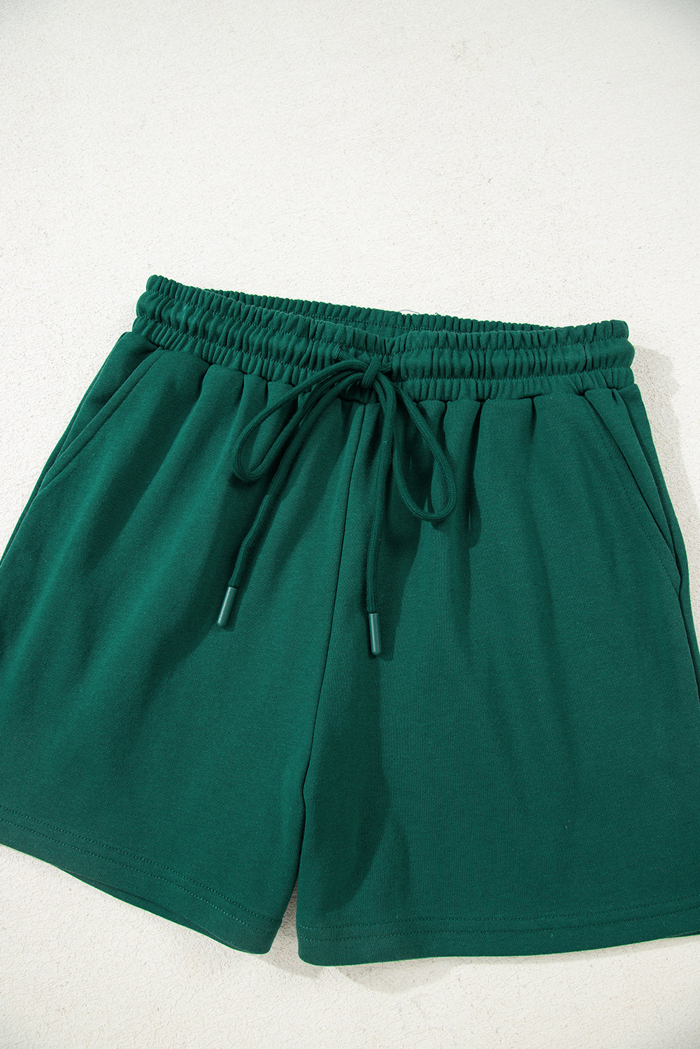 Varsity Striped Sleeve Drop Shoulder Sweatshirt and Shorts Co-ord Set eAura