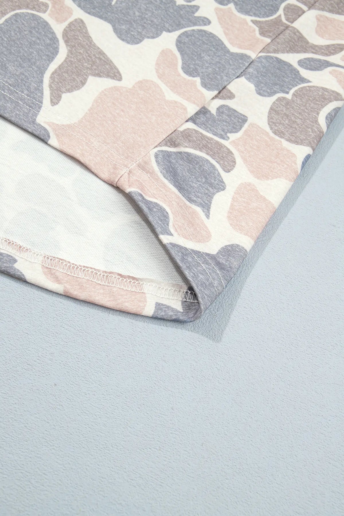 Tunic Shacket Button-Down Camouflage