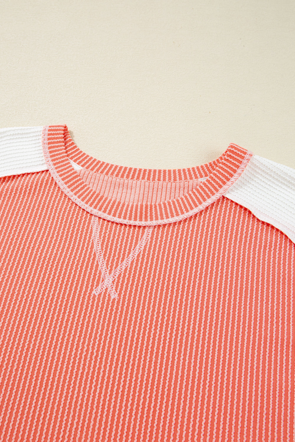 Rib Hi Low Plus Size Short Sleeve Top BB Fashion Outlet