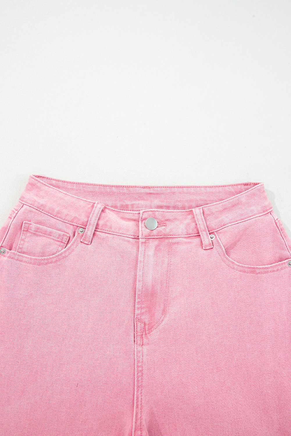 Acid Washed High Rise Cropped Wide Leg Jeans - eAura