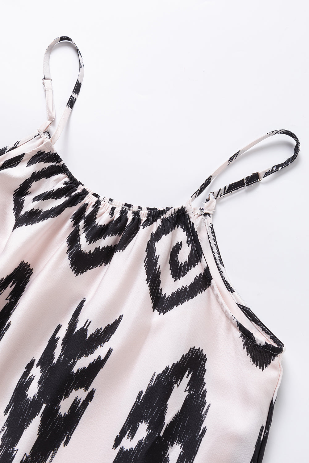 Western Aztec Print Vacation Maxi Sundress – Black
