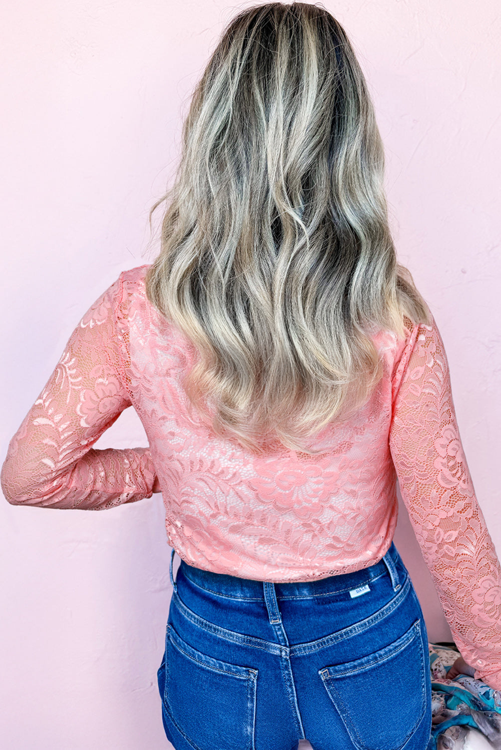 Blossom Floral Lace Sheer Long Sleeve Top eAura