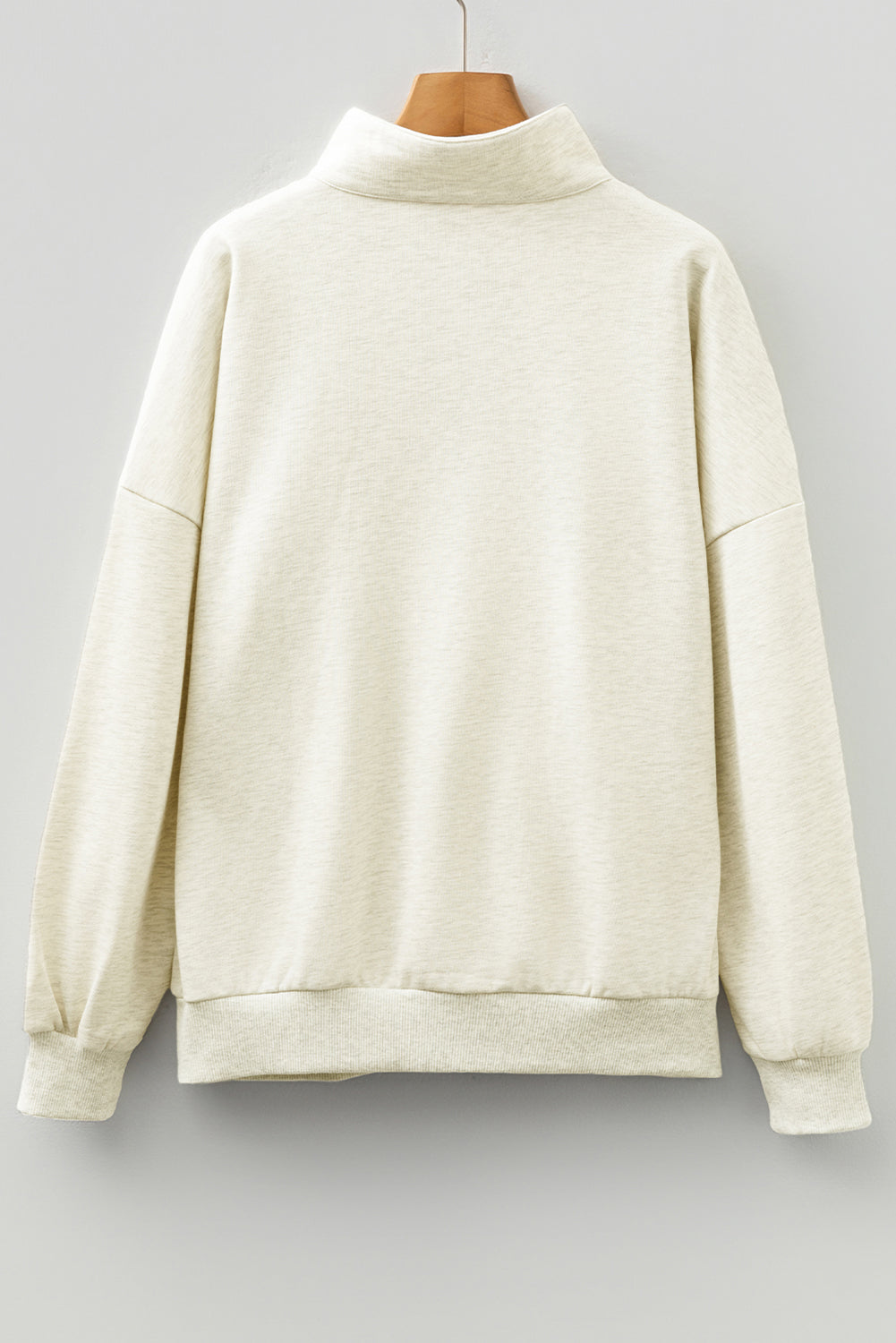 Contrast Striped Patchwork Zip Collar Pullover Sweatshirt Dear-Lover Dropshipping
