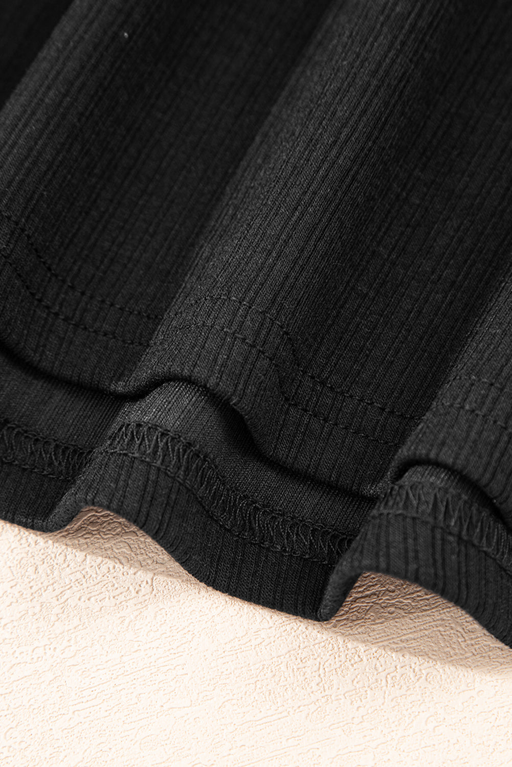 Black Flower Applique Mesh Long Sleeve V-Neck Blouse - eAura