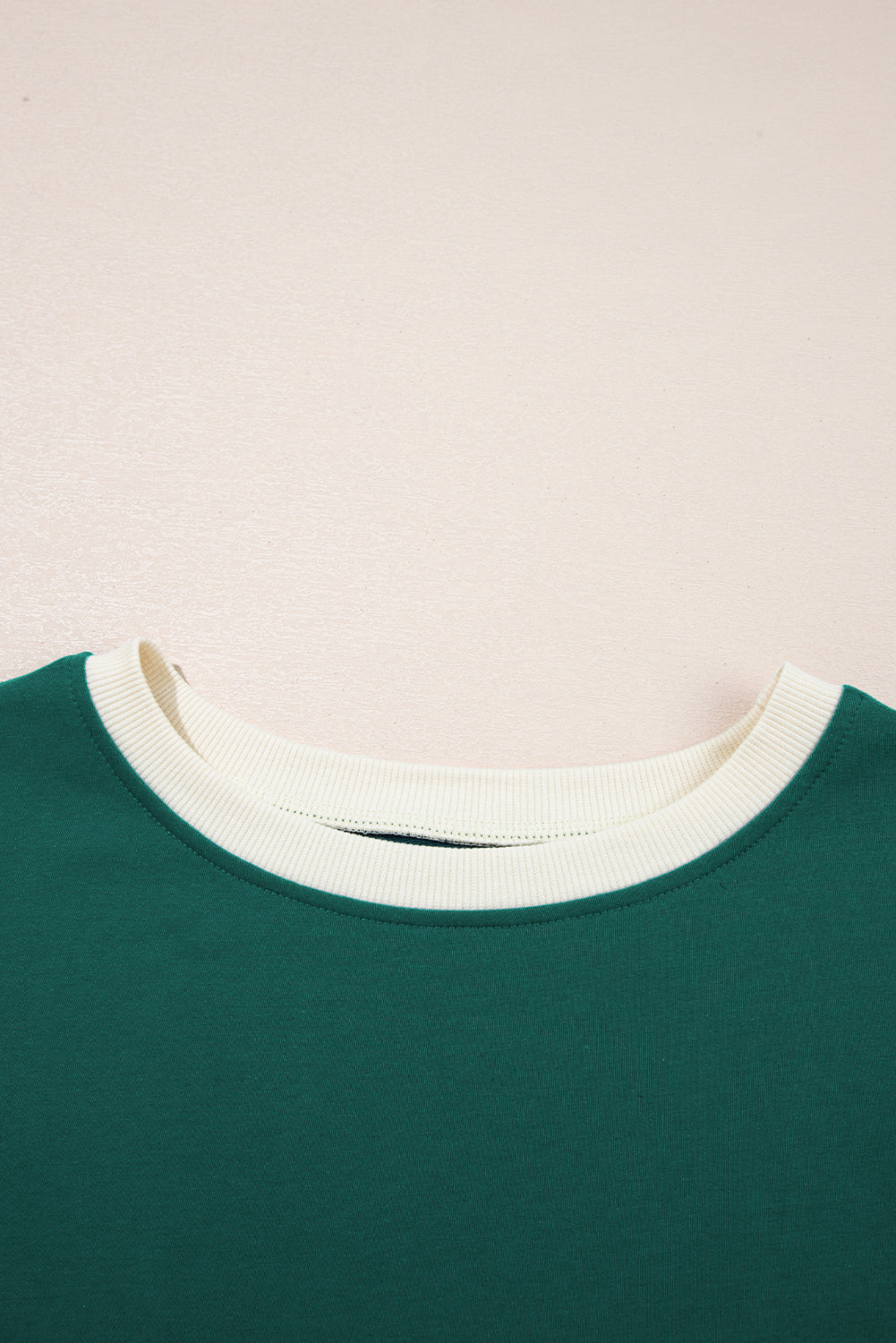 Evergreen Colourblock Edge Drop Shoulder T Shirt and Skirt 2Pcs Set Co-ord eAura