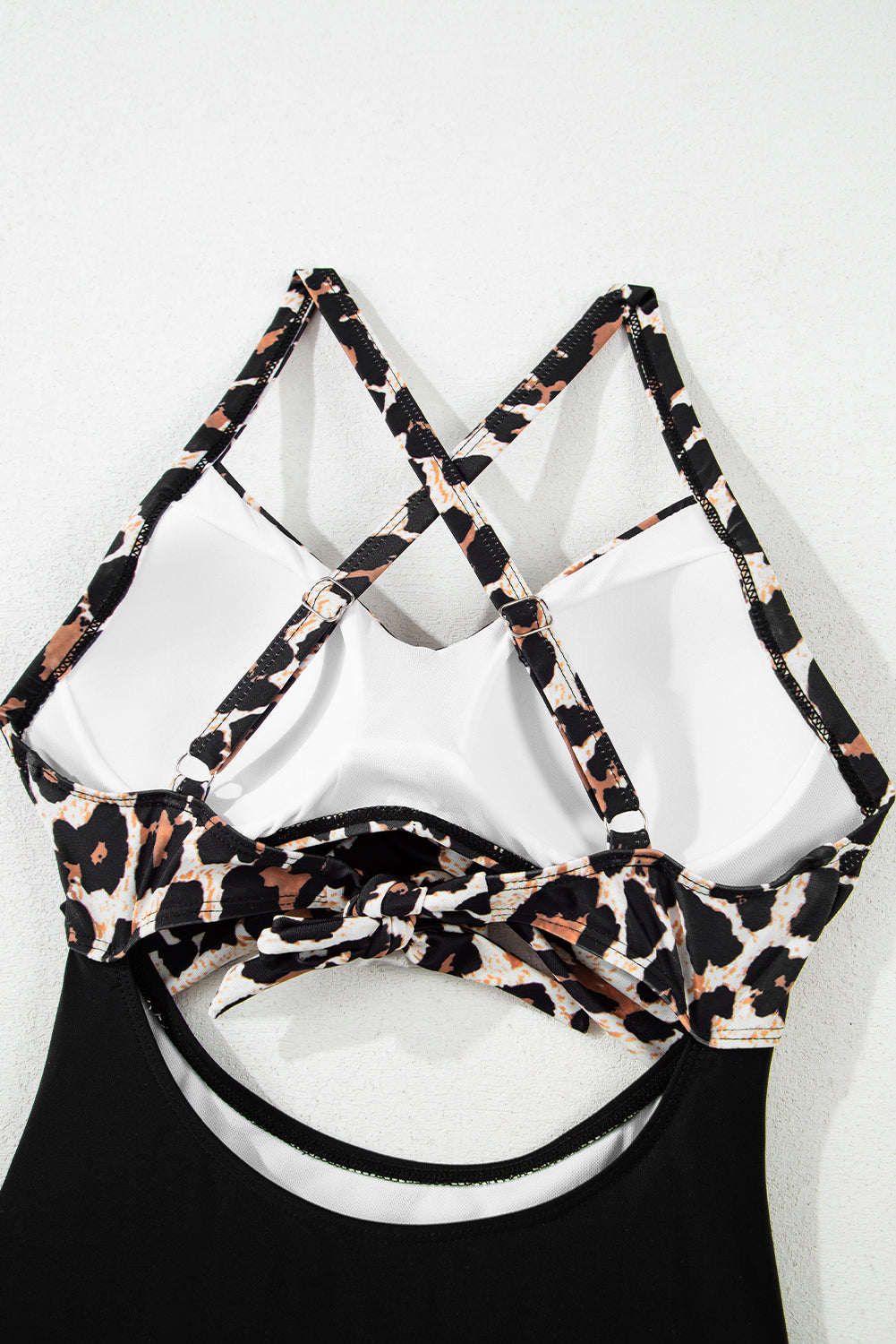 2-tone Crossed Cutout Backless Monokini eAura