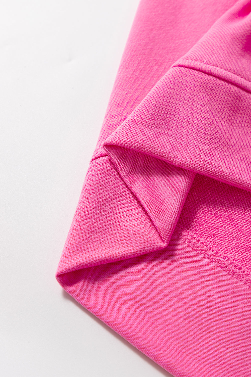 Sachet Pink Contrast Flower Drop Shoulder Loose T Shirt eAura