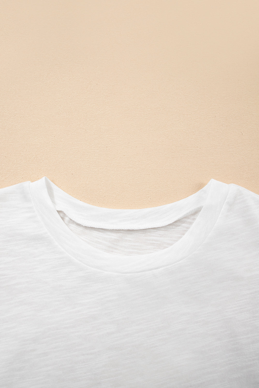 White Layered Ruffle Short Sleeve Round Neck Top eAura