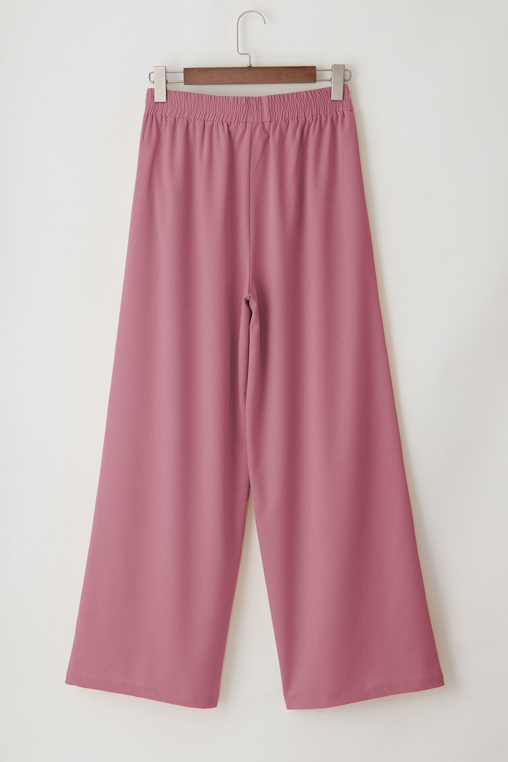 Coffee High Waisted Tie Front Side Pocket Wide Leg Flowy Casual Pants Dear-Lover Dropshipping