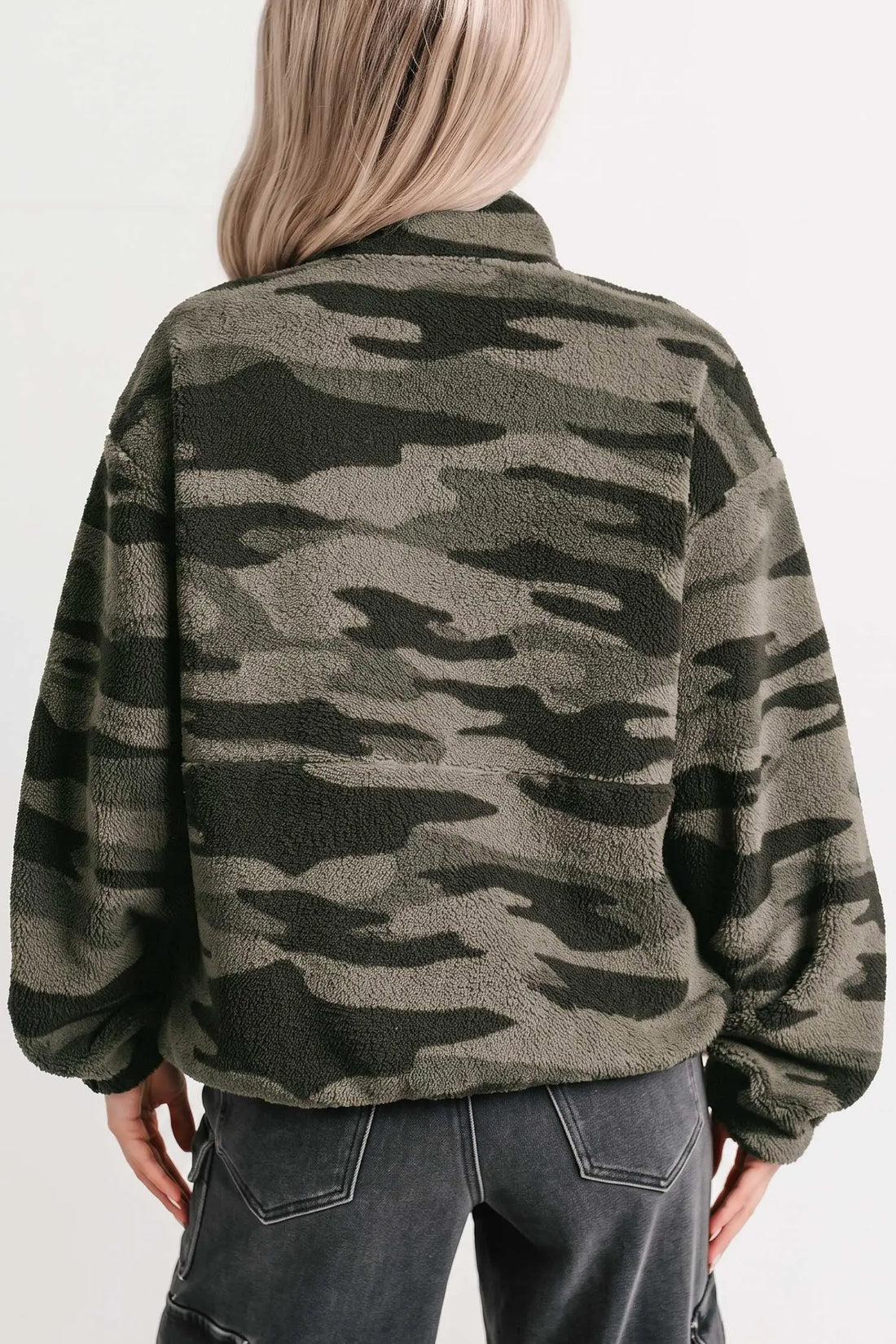 Fleece Half-Zip Pocket Sweatshirt