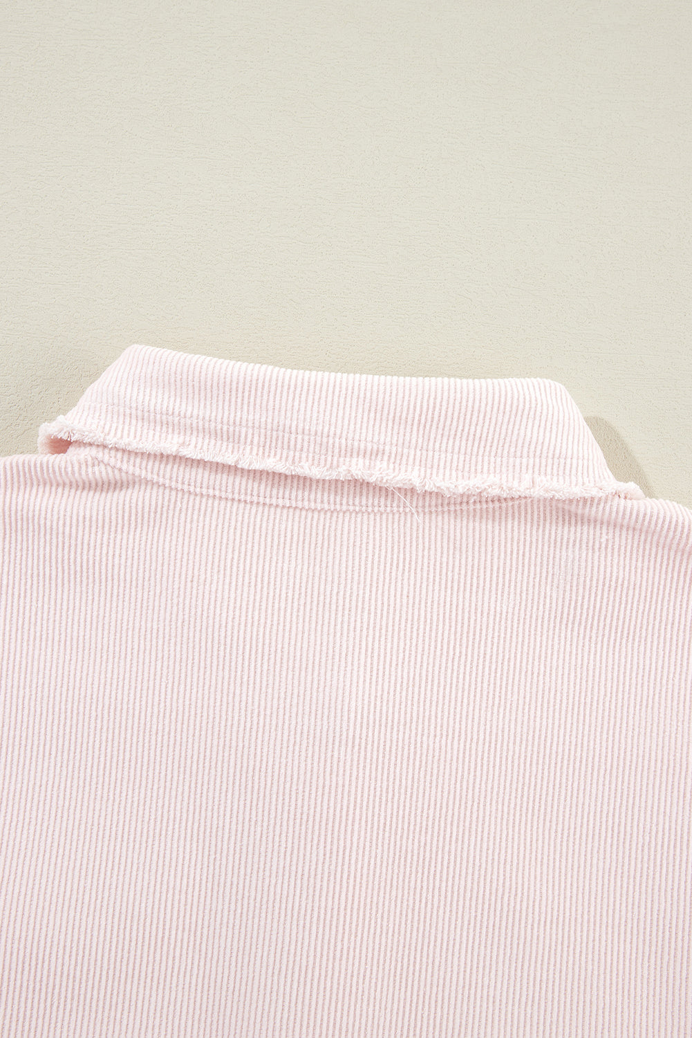 Delicacy Two-tone Colour Exposed Seam Corduroy Shacket Beagle Boutique Fashion Outlet
