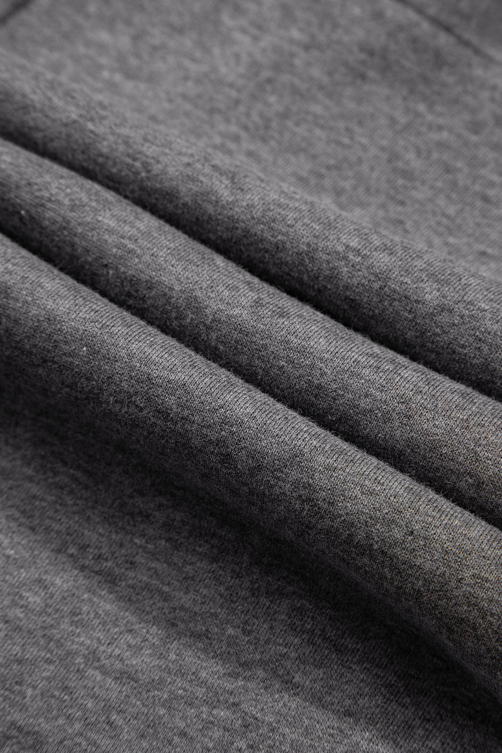 Zip-up Collared Ribbed Patchwork Sweatshirt Dress with Pockets - eAura