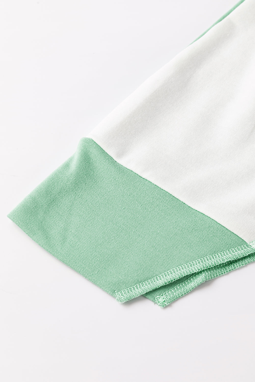 Colour-block Stitching Irregular Hem Long Sleeve Top - eAura