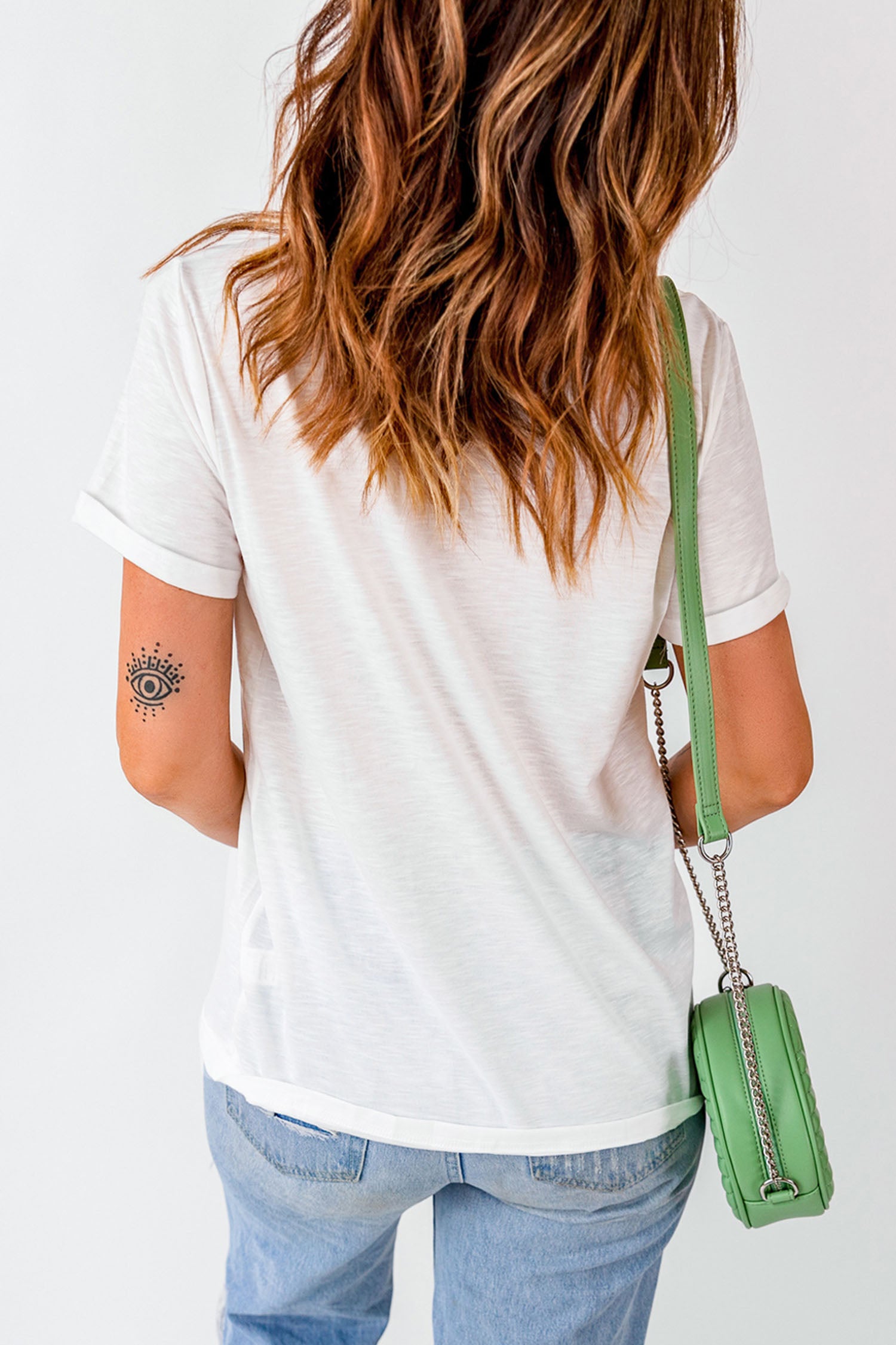 Western Duck Graffiti Print T-Shirt – White