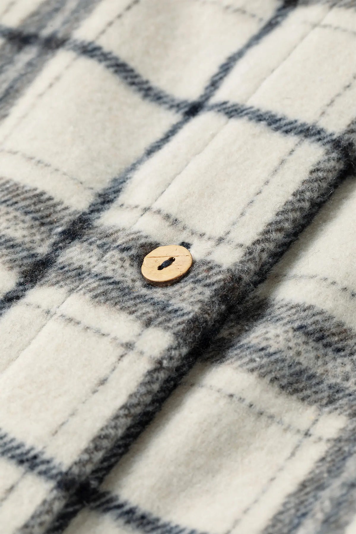 Multicolour Plaid Button-Up Long Sleeve Shift Silhouette Shacket