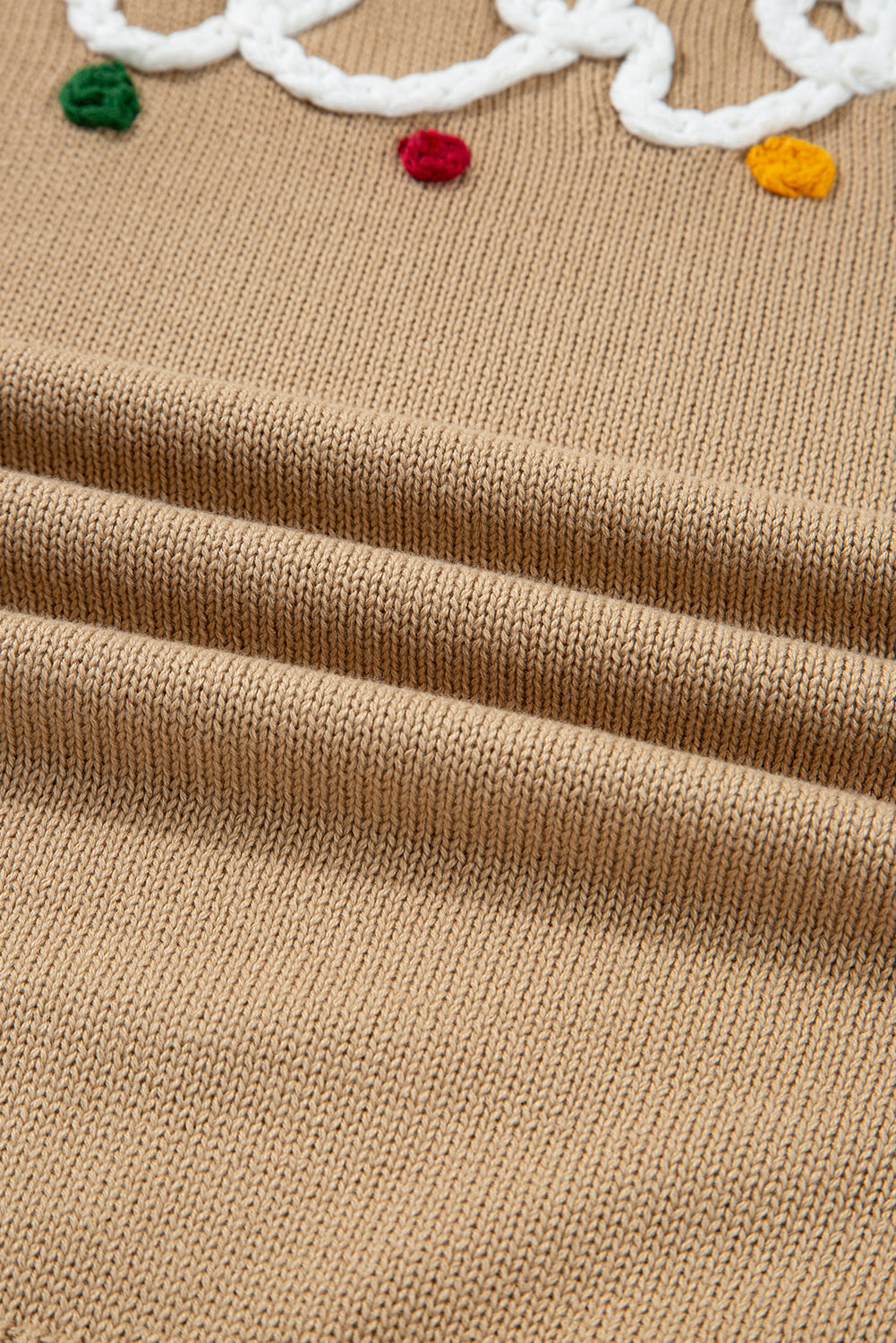 Merry Colourful Dot Detail Christmas Drop Shoulder Sweater - eAura